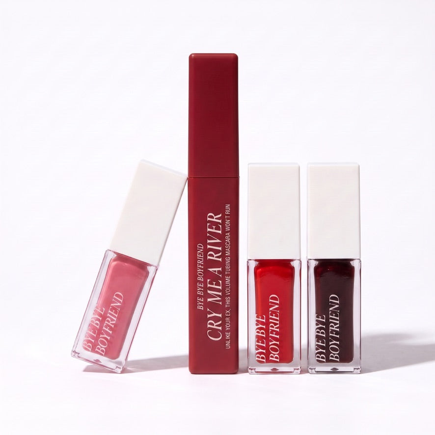 THE GLOW UP SET | 3 Glossy Lip Stains & Tubing Mascara Bundle
