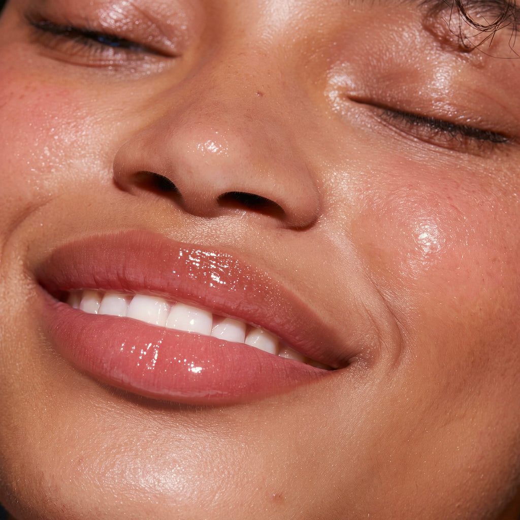 KISS OFF Glossy Lip Stain — Soft Launch