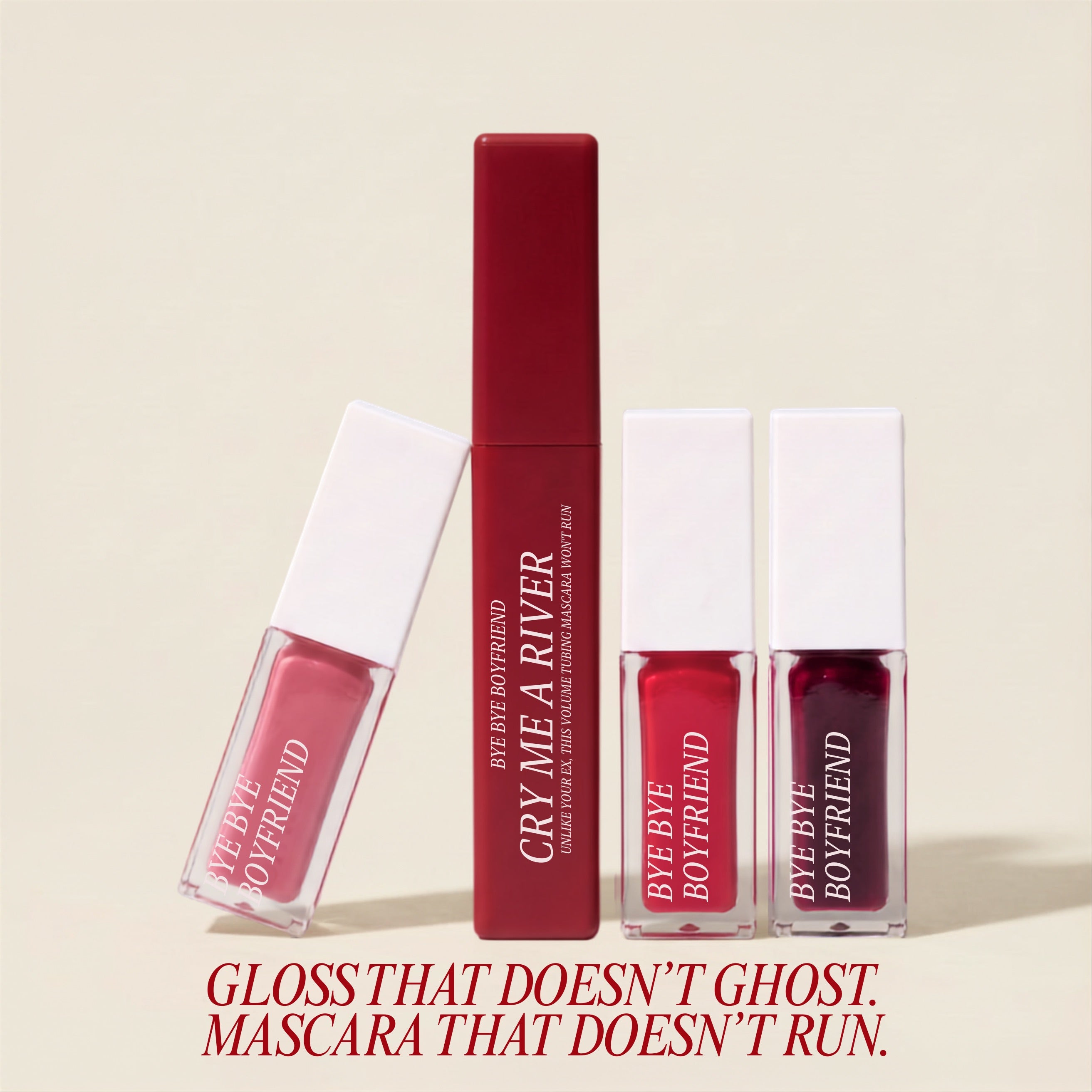 THE GLOW UP SET | 3 Glossy Lip Stains & Tubing Mascara Bundle